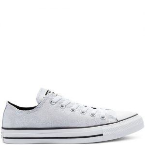 Converse Industrial Glam Chuck Taylor All Star Low Top Silver, Black Silver/ Black (568588C)