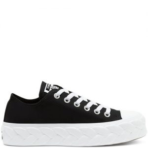 Converse Runway Cable Platform Chuck Taylor All Star Low Top Black Black (568894C)