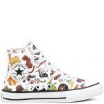Converse Big Kids Science Class Chuck Taylor All Star High Top White, Black White/ Black (668461C)