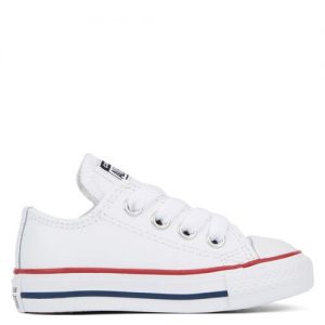 Converse Infant Leather Chuck Taylor All Star Low Top White White (735892C)