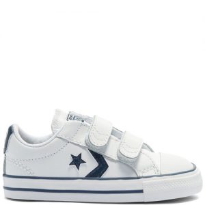 Converse Toddlers’ Easy-On Star Player Low Top White/Navy (746140C)