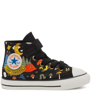 Converse Camp Converse Easy-On Chuck Taylor All Star High Top für Kleinkinder Black Black (767531C)