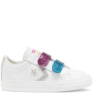 Converse Toddlers’ Coated Glitter Easy-On Star Player Low Top Blue Blue (768479C)