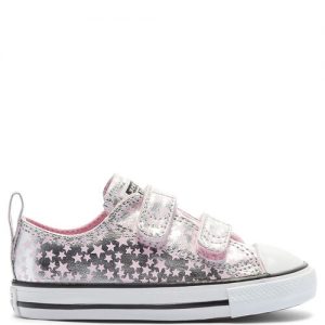 Converse Toddler’s She’s A Star Easy-On Chuck Taylor All Star Low Top Pink Pink (769706C)