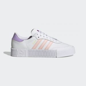 adidas SAMBAROSE Schuh Cloud White / Haze Coral / Shock Purple (FX8103)