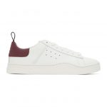 Diesel White and Red S-Clever Low Sneakers (Y01748P1729)