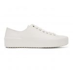 Jil Sander Off-White Leather Sneakers (JI35545C-12312)