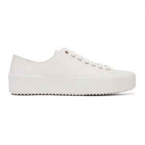 Jil Sander Off-White Leather Sneakers (JI35545C-12312)