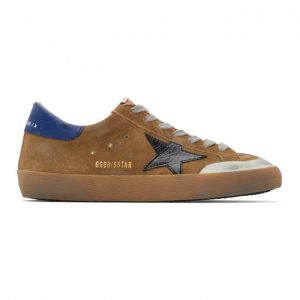 Golden Goose Brown and Black Suede Superstar Sneakers (GMF00107.F000361.8032)
