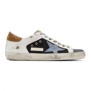 Golden Goose Black and White Superstar Sneakers (GMF00103.F000369.8032)