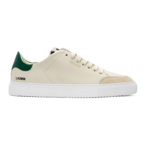 Axel Arigato Beige and Green Animal Triple Clean 90 Sneakers (28646)