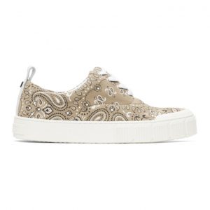 Pierre Hardy Tan Suede Ollie Low-Top Sneakers (UX01)