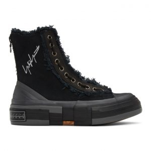 Yohji Yamamoto Black xVESSEL Edition Campus Zipper Sneakers (FR-E15-063)