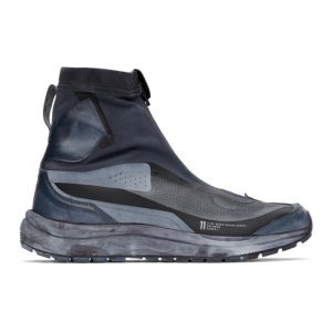11 by Boris Bidjan Saberi Black and Navy Salomon Edition Bamba 2 High Sneakers (150 11xS)