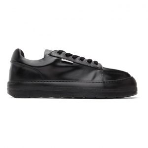 Sunnei Black Leather Dreamy Sneakers (SUN018_DREAMY)