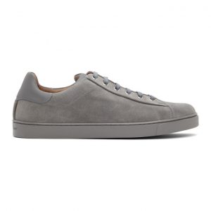 Gianvito Rossi Grey Suede Low-Top Sneakers (S26340-M1GRE-SUE)