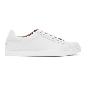 Gianvito Rossi White Leather Low-Top Sneakers (S26340-M1WHT-CLN)