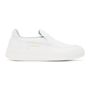Acne Studios White Chunky Slip-On Sneakers (AD0337-)