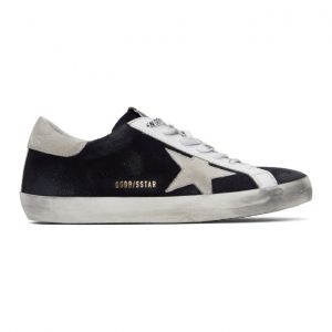 Golden Goose Navy and Grey Superstar Sneakers (GMF00101.F000341.505)