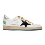 Golden Goose White and Black Ball Star Sneakers (GMF00117.F000634.103)