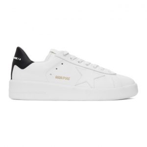 Golden Goose White and Black Pure Star Sneakers (GMF00197.F000537.102)