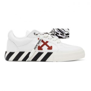 Off-White White Canvas Vulcanized Sneakers (OMIA085R21FAB0020116)