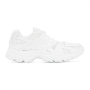 VETEMENTS White Reebok Edition Spike Runner Sneakers (UE51SN100W)