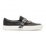 AMIRI Black Bandana Chain Slip-On Sneakers (MFS005-008)