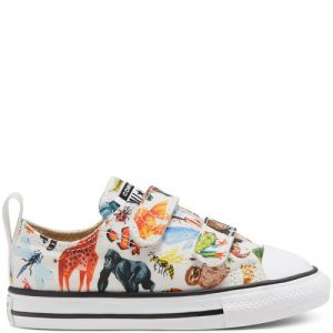 Converse Toddlers’ Science Class Easy-On Chuck Taylor All Star Low Top White, Black White/ Black (768463C)