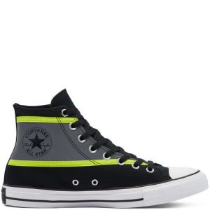 Converse Hi-Vis Chuck Taylor All Star High Top Black Black (169451C)