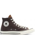 Converse Colorblock Leather Chuck 70 High Top Brown Brown (169582C)