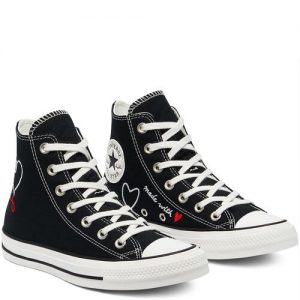 Converse Valentine’s Day Chuck Taylor All Star High Top Black, White Black/ White (171158C)