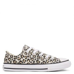 Converse Archive Leopard Chuck Taylor All Star Low Top für jüngere Kinder Black Black (366297C)