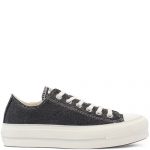 Converse Digital Powder Platform Chuck Taylor All Star Low Top Black/Egret/Silver (571083C)