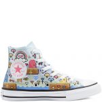 Converse Gamer Chuck Taylor All Star High Top Chambray Blue/Bold Pink/White (670170C)