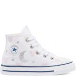 Converse My Wish Chuck Taylor All Star High Top White/Pink/Silver (771093C)