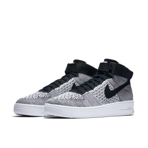 Nike Af1 Ultra Flyknit Mid Black/Black-White