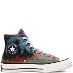 Converse Tie Dye Plaid Chuck 70 High Top Black Black (168752C)