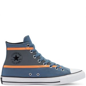 Converse Hi-Vis Chuck Taylor All Star High Top Lakeside Blue/Flash Orange (169452C)