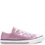 Converse Big Kids Coated Glitter Chuck Taylor All Star Low Top Black Black (668467C)