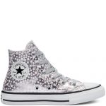 Converse Big Kids She’s A Star Chuck Taylor All Star High Top Pink Pink (669249C)