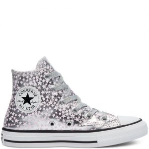 Converse Big Kids She’s A Star Chuck Taylor All Star High Top Pink Pink (669249C)