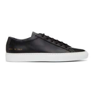 Common Projects Black Original Achilles Low Sneakers (1658)