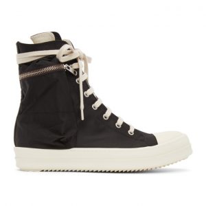 Rick Owens Drkshdw Black Cargo High Sneakers (DS21S2801 CNP)