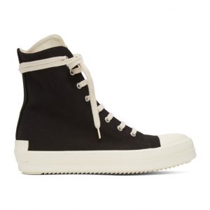 Rick Owens Drkshdw Black High Sneakers (DU21S2800 TNAPH2)