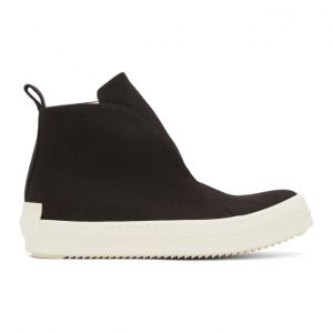Rick Owens Drkshdw Black Slip-On Sneakers (DU21S2804 TNAEH2)