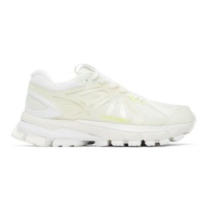 Li-Ning Off-White and White Furious Rider Ace Element Sneakers (ARZQ011-1)