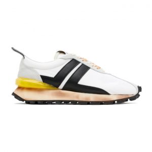 Lanvin White and Black Bumpr Sneakers (FM-SKBRUN-NYL1-P21)