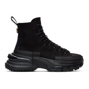 Wooyoungmi Black Big Sole High Sneakers (SU01)