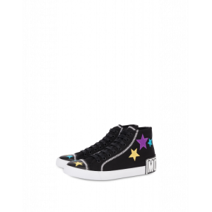 Moschino High Sneakers Aus Nylon Moschino Stars (POLMB15432G1CGR0000)